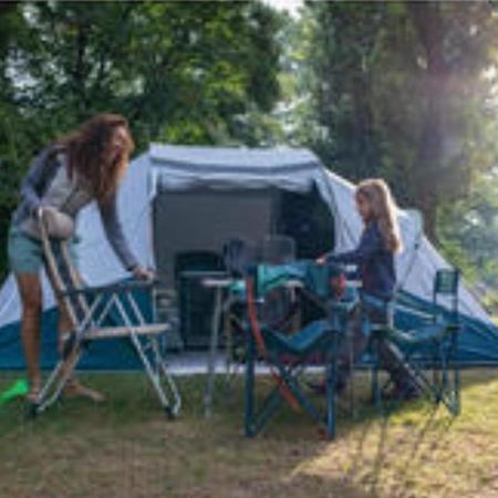 Les Hortensias Grande Tente Familiale Deux Chambres Et Sejour Vue Mer Sur Camping Nature Plestin-les-Grèves Kültér fotó