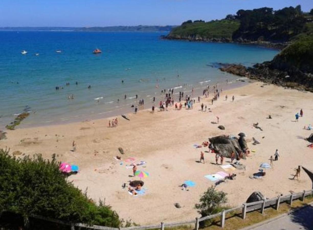 Les Hortensias Grande Tente Familiale Deux Chambres Et Sejour Vue Mer Sur Camping Nature Plestin-les-Grèves Kültér fotó