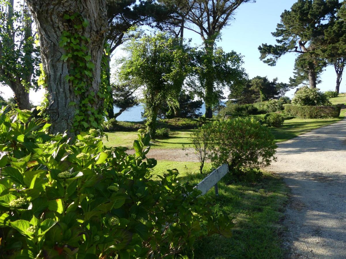 Les Hortensias Grande Tente Familiale Deux Chambres Et Sejour Vue Mer Sur Camping Nature Plestin-les-Grèves Kültér fotó